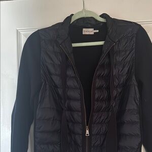 Moncler Black Puffer Jacket Lightweight Quilted Design